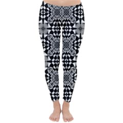 Fabric Geometric Shape Classic Winter Leggings