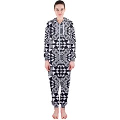 Fabric Geometric Shape Hooded Jumpsuit (ladies)  by HermanTelo