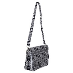 Fabric Geometric Shape Shoulder Bag With Back Zipper