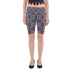 Fabric Geometric Shape Yoga Cropped Leggings by HermanTelo