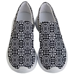 Fabric Geometric Shape Women s Lightweight Slip Ons