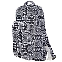 Fabric Geometric Shape Double Compartment Backpack by HermanTelo