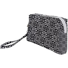 Fabric Geometric Shape Wristlet Pouch Bag (small)