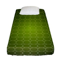 Hexagon Background Plaid Fitted Sheet (single Size) by Mariart