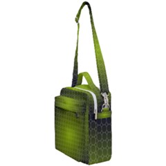 Hexagon Background Plaid Crossbody Day Bag