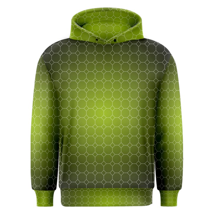 Hexagon Background Plaid Men s Overhead Hoodie