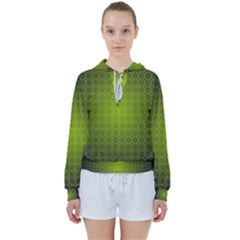 Hexagon Background Plaid Women s Tie Up Sweat