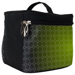 Hexagon Background Plaid Make Up Travel Bag (big)