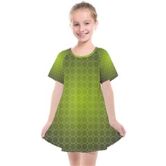 Hexagon Background Plaid Kids  Smock Dress by Mariart