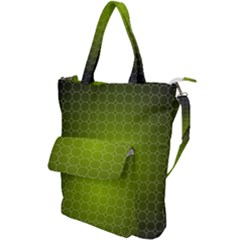 Hexagon Background Plaid Shoulder Tote Bag