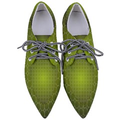 Hexagon Background Plaid Women s Pointed Oxford Shoes by Mariart