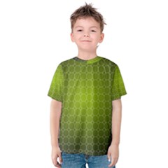 Hexagon Background Plaid Kids  Cotton Tee