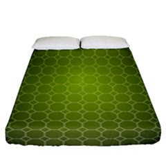 Hexagon Background Plaid Fitted Sheet (queen Size) by Mariart