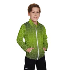 Hexagon Background Plaid Kids  Windbreaker