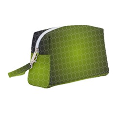 Hexagon Background Plaid Wristlet Pouch Bag (medium)