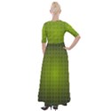 Hexagon Background Plaid Half Sleeves Maxi Dress View2