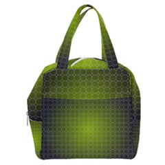 Hexagon Background Plaid Boxy Hand Bag