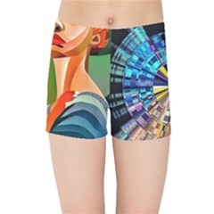 #art #illustration #drawing #infinitepainter #artist #sketch #mirrorart #jwildfire #mirrorlab #galle Webp Net Resizeimage (8) Kids  Sports Shorts by soulone