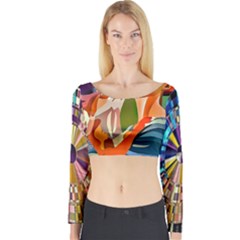 #art #illustration #drawing #infinitepainter #artist #sketch #mirrorart #jwildfire #mirrorlab #galle Webp Net Resizeimage (8) Long Sleeve Crop Top by soulone