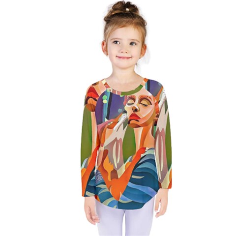 Webp Net Resizeimage (8) Kids  Long Sleeve Tee by soulone