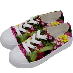 Summer Lantana W Bee Kids  Low Top Canvas Sneakers by Riverwoman