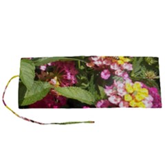 Summer Lantana W Bee Roll Up Canvas Pencil Holder (s) by Riverwoman