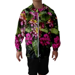 Summer Lantana W Bee Kids  Hooded Windbreaker by Riverwoman