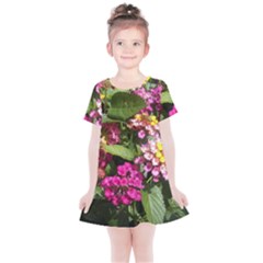 Summer Lantana W Bee Kids  Simple Cotton Dress by Riverwoman