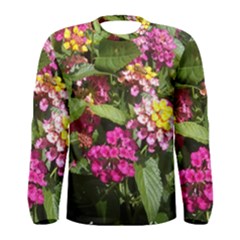 Summer Lantana W Bee Men s Long Sleeve Tee by Riverwoman