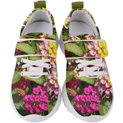 Summer Lantana W Bee Kids  Velcro Strap Shoes by Riverwoman