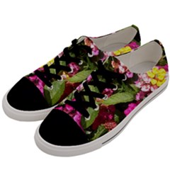 Summer Lantana W Bee Men s Low Top Canvas Sneakers by Riverwoman