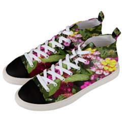 Summer Lantana W Bee Men s Mid-top Canvas Sneakers by Riverwoman