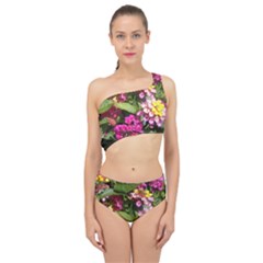 Summer Lantana W Bee Spliced Up Two Piece Swimsuit by Riverwoman