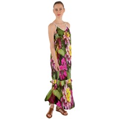 Summer Lantana W Bee Cami Maxi Ruffle Chiffon Dress by Riverwoman