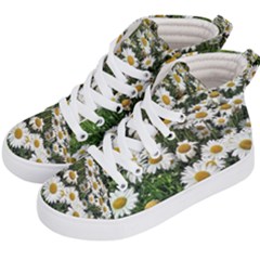 Columbus Commons Shasta Daisies Kids  Hi-top Skate Sneakers by Riverwoman