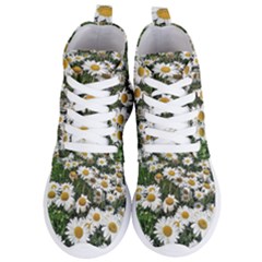 Columbus Commons Shasta Daisies Women s Lightweight High Top Sneakers by Riverwoman