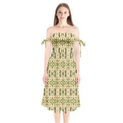 Na A 6 Shoulder Tie Bardot Midi Dress by ArtworkByPatrick