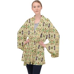 Na A 6 Long Sleeve Velvet Kimono  by ArtworkByPatrick