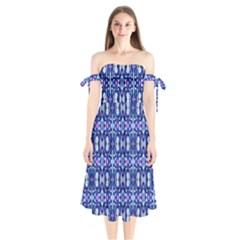 Na A 7 Shoulder Tie Bardot Midi Dress by ArtworkByPatrick