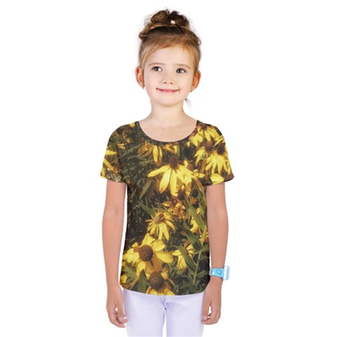 Echinacea Paradoxa Kids  One Piece Tee by Riverwoman