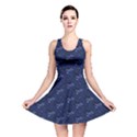 Blue botanical Reversible Skater Dress View1