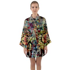 Little Bird Long Sleeve Satin Kimono by bestdesignintheworld