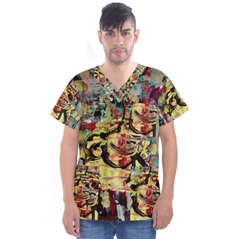 Little Bird Men s V-neck Scrub Top by bestdesignintheworld