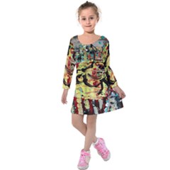 Little Bird 1 1 Kids  Long Sleeve Velvet Dress by bestdesignintheworld