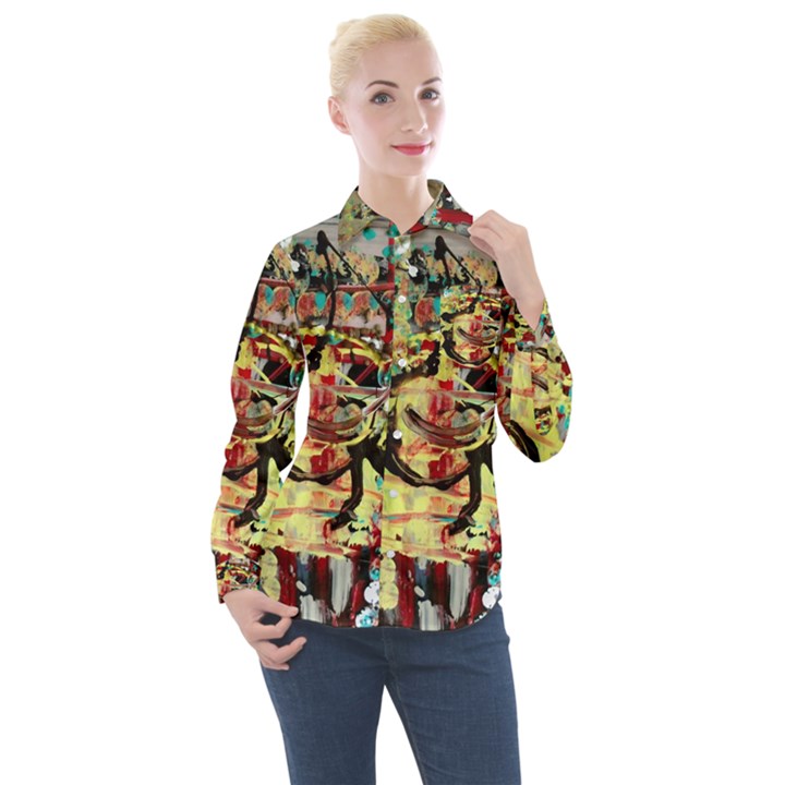 Little Bird 1 1 Women s Long Sleeve Pocket Shirt