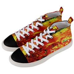 Secret Sign Of Masons Men s Mid-top Canvas Sneakers by bestdesignintheworld