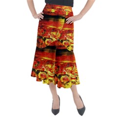 Secret Sign Of Masons Midi Mermaid Skirt