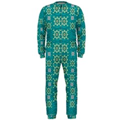 Rose Wreaths Decorative Floral Onepiece Jumpsuit (men)  by pepitasart