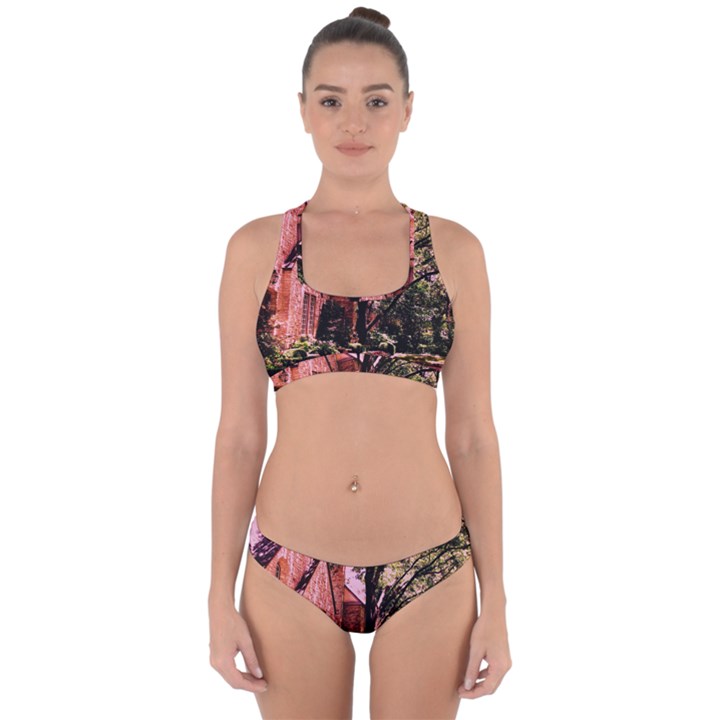 Hot Day In  Dallas 6 Cross Back Hipster Bikini Set