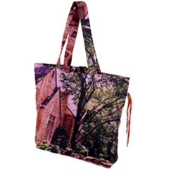 Hot Day In  Dallas 6 Drawstring Tote Bag by bestdesignintheworld